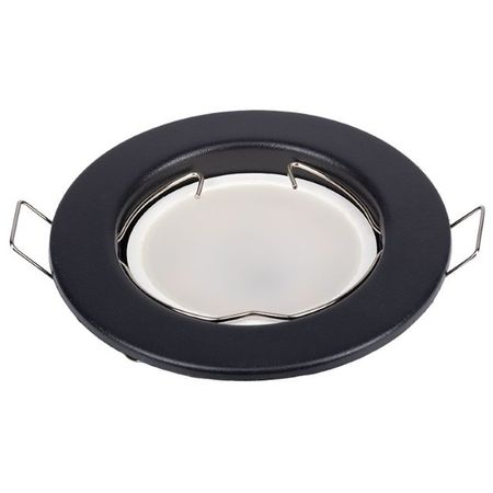 светильник встраиваемый SMARTBUY под лампу MR16 плоский металл черный драйвер jiaderui для led ламп mr16 mr11 24вт