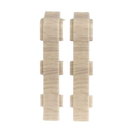 соединитель для плинтуса ПВХ SALAG Lima 72мм Дуб Уникальный 2шт. соединитель для плинтуса пвх salag lima 72мм белый 2шт