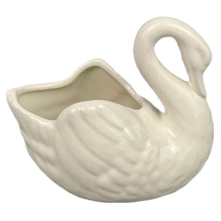 шкатулка Лебедь 11х6,6х9,5см декоративный горшок, керамика наклейки на унитаз зачарованный лебедь