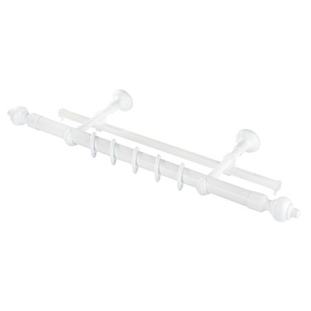 карниз 2-рядный LEGRAND Кантри 28мм 240см белый, арт.58062582 карниз 2 рядный уют 28мм 200см арт 2005758