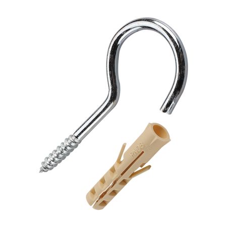 шуруп-полукольцо 5,4х80мм с дюбелем 6шт шуруп полукольцо 4 1х60мм белый с дюбелем 2шт