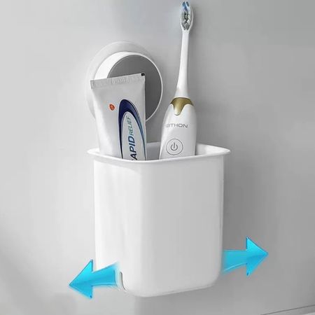 стакан настенный липучка полипропилен белый