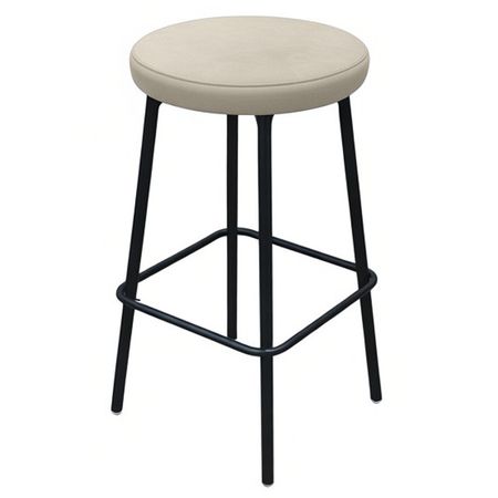 табурет полубарный поворотный ЛАДЬЯ КОМФОРТ 370х370х735мм бежевый/черный муар ткань/металл стул кресло соната комфорт 600х570х810мм венге горчичный матовый мдф велюр металл