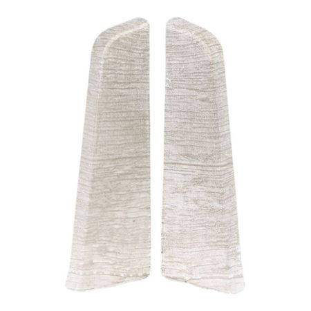 заглушки для плинтуса ПВХ SALAG Lima 72мм Жемчужный тик левая+правая заглушки для плинтуса пвх salag lima 72мм дуб кембридж левая правая