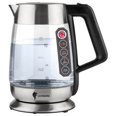 чайник LEONORD LE-1508 2200Вт 1,8л серебристый чайник vitek vt 1139 2200вт 1 8л металл