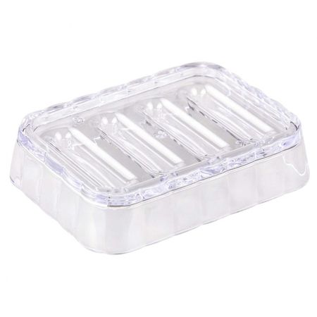 мыльница настольная АЛЬТЕРНАТИВА Кристалл пластик прозрачный натуральный прозрачный кварцевый кристалл шестиугольная призма