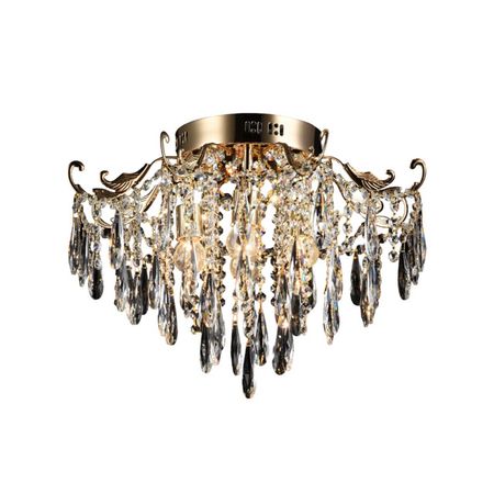 люстра потолочная БАЛТИЙСКИЙ СТИЛЬ Эвиа 4xЕ27 40Вт металл золото спот поворотный ritter artin gu10 40вт металл белый