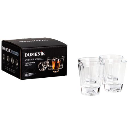 набор стопок DOMENIK Spirit of animals 50мл 4шт