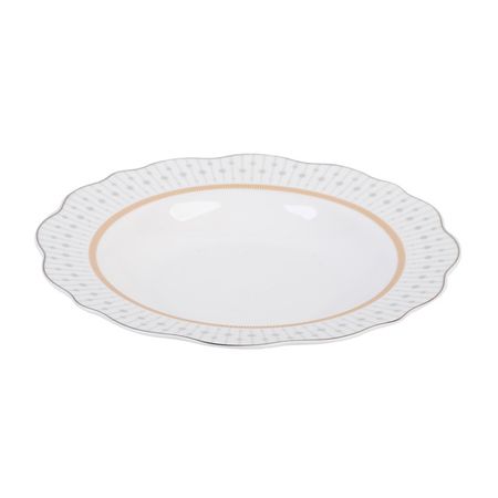 тарелка TODELIA Вдохновение 22,7см глубокая костяной фарфор