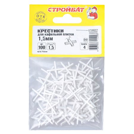 крестик для кафельной плитки 1,5мм 100шт крестик для кафельной плитки decor 2мм зеленый 100шт