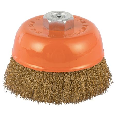 корщетка для УШМ KENDO 100мм чашеобразная витая сталь