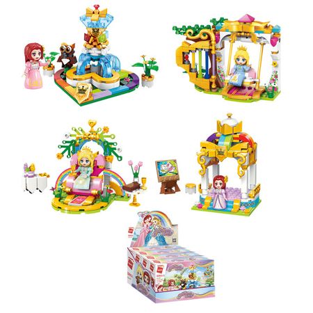 конструктор Принцесса в радужном королевстве 1шт в асс-те новая золушка принцесса искусственная декоративная одноразовая посуда фон воздушный шар баннер душ подарок для девочки