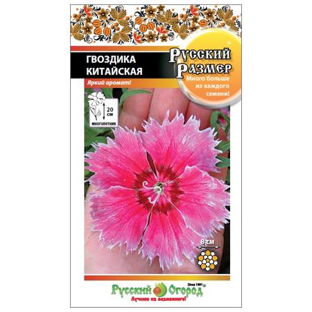 семена Гвоздика китайская Русский размер 0,1г семена гавриш дайкон соловей разбойник 1 0 г русский богатырь