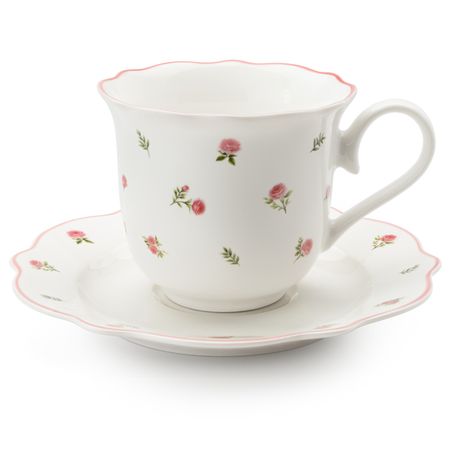 чашка с блюдцем APOLLO genio French rose 250мл фарфор