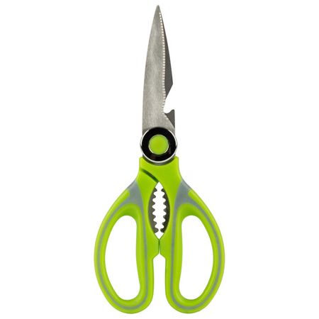 ножницы MALLONY 22,8см кухонные многофункциональные кухонные ножницы чёрно серебристые