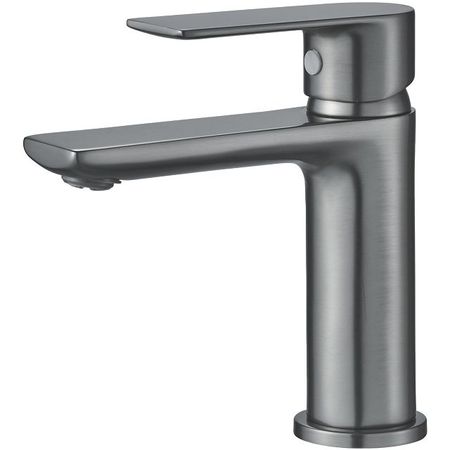 смеситель для раковины VITARTA VT.40.02.03 серый 1 шт смеситель фейдер behringer x32 с электродвигателем электронный фейдер b10k 4 4 8 контактов скользящий потенциометр t образная ручка