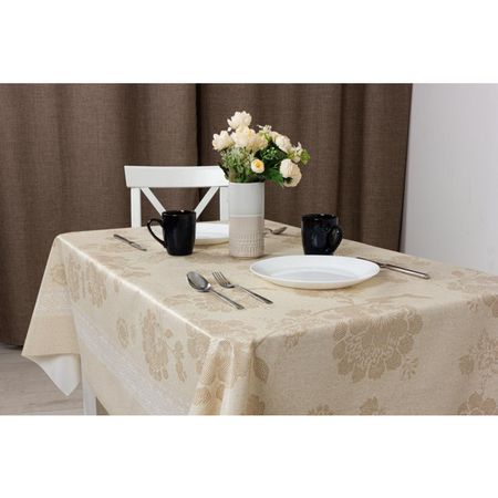 клеенка Алегра Тысячелистник шир.140см бежевая, арт.11920