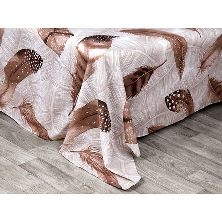 простыня Эльф 220х215см бязь коричневая, арт.107М-Мадина