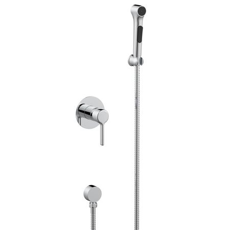 смеситель с гиг. душем VODA Column скрытый латунь хром душевой voda 3в1 насадка для гиг душа пластик