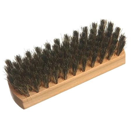щетка для обуви ЭКОБРАШ 10х3,6х1,6см бук, пластик 59 пучков черная