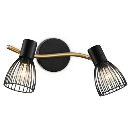 спот AMBRELLA LIGHT Традиционный 2х60Вт E14 металл черный золото бра mw light ариадна 1х60вт e14 металл бронза