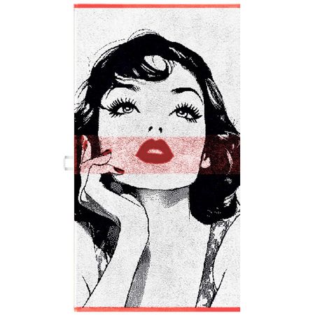 полотенце махр. CLEANELLY Губы 50х90см пестроткань, арт.ПЦ2602-6835 полотенце махр cleanelly алба 50х90см розовое арт пц 2603 5886 422