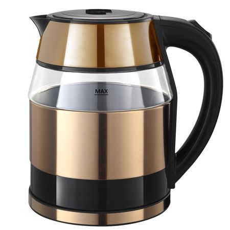 чайник REDMAX GLB-YC308B 1500Вт 1,8л металл/пластик/стекло