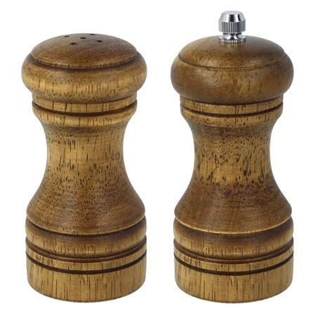 набор для специй METALTEX 2 предмета 10,5см: солонка, мельница для перца дерево ручная мельница для перца из дерева акации