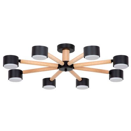 люстра потолочная ARTE LAMP Тенда GX53 8х12Вт металл черный люстра потолочная светодиодная schaffner madre 102вт 12вт силикон металл белый