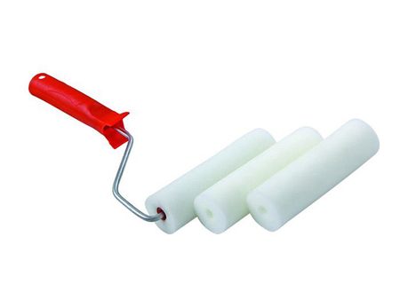 валик с ручкой KORVUS с 2 шубками поролон 140мм, арт.0306140 валик toolberg поролон флокированный 160мм отв 6мм арт 0404053а