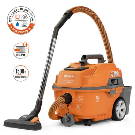 пылесос универсальный DAEWOO DAVC 2000 HOME 20л 1500Вт щетка валик hepa фильтр для dreame h12 h11 core hhr21a