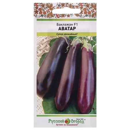 семена Баклажан РУССКИЙ ОГОРОД Аватар F1 35шт шкант березовый 10х40мм 35шт