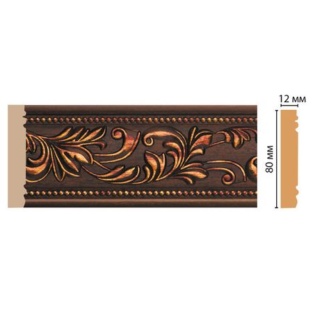 молдинг DECOMASTER 2400х12х80мм медь, арт.150-966