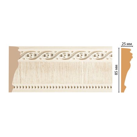 молдинг DECOMASTER 2400х25х85мм бежевый, арт.152-6