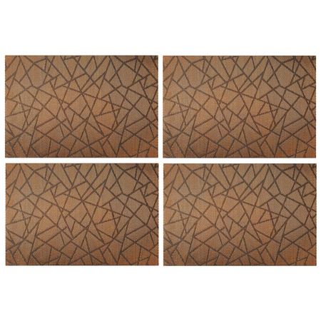 комплект салфеток сервировочных 30х45см 4шт коричневый, SET-14 из 10 микрофибровых протирочных салфеток