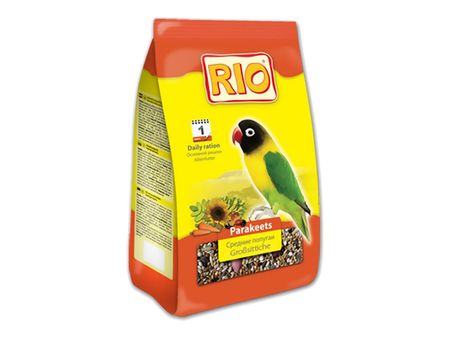 корм для средних попугаев RIO 0,5кг корм padovan комплексный корм для средних попугаев 750 г