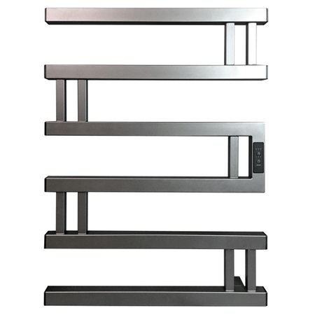 полотенцесушитель электрический INDIGO Muza 600х500мм 128Вт таймер Gun Metal нестандартный подшипник 6202 11 whoopee