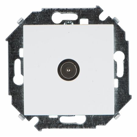 розетка телевизионная SIMON серия 15 белый shhworldsea 5 30 100 ов 2 2 мм 2p 2way male female 880 автомобильный разъем 6189 0249