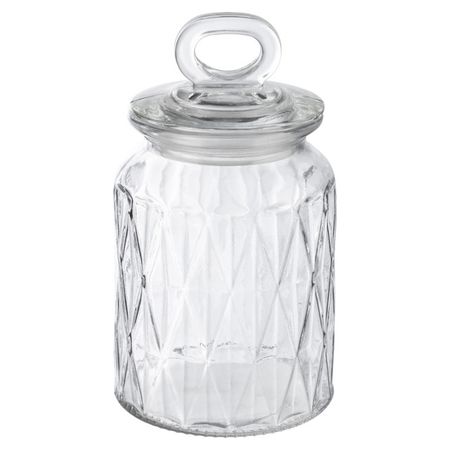 банка для продуктов MALLONY Fantasia 0,95л круглая стекло, пластик банка для продуктов hausmann 0 72л круглая стекло нерж пластик