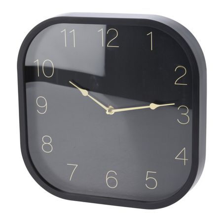 часы настенные 300х300мм черные пластик настенные часы черные пластиковые