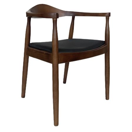 стул BUFF-2 520x450x760мм дерево/искусственная кожа черный/коричневый накладка kindsuit case magsafe для samsung s25 ultra искусственная кожа синий