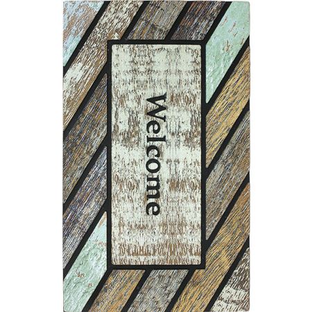 коврик JOY HOME Карлайл 45х75см полиэстер, резина, серый