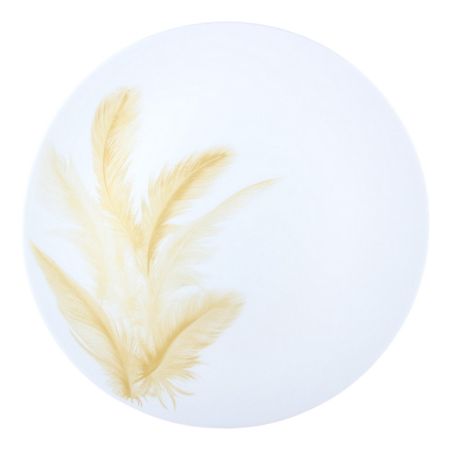 тарелка KORALL Золотое перо 26,5см обеденная стеклокерамика тарелка обеденная кулинарк белая спираль 26 5 см