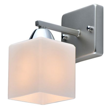 бра DECITY Тетро 1х40Вт E27 металл стекло хром