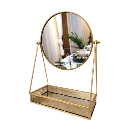 зеркало настольное TODELIA Miracle 20х10х28см круглое стекло зеркало настольное ofelis 23х13см круглое металл двухстороннее с увеличением