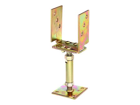 основание стойки U-образное регулируемое 71-161x110мм основание столба l образное 60х80х100х300х4мм