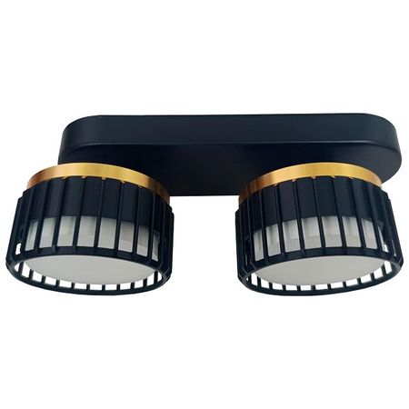 спот TANGO ЭЛИН 2х20Вт GX53 черный+золото