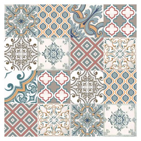 плитка напольная AZORI Eclipse  Ornament 42х42 пэчворк плитка напольная azori eclipse ornament 42х42 пэчворк