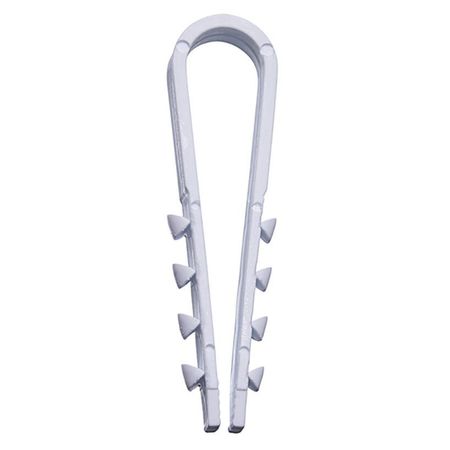 дюбель-хомут STEKKER для круглого кабеля 5-10мм нейлон белый 10шт скоба для крепления кабеля d20мм нейлон 20шт белый