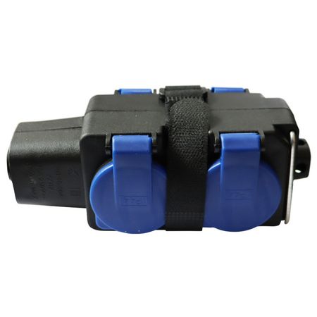 розетка переносная ВЭП СВЕТ 4-местная 200-250В 2P+E 16А IP44 синий